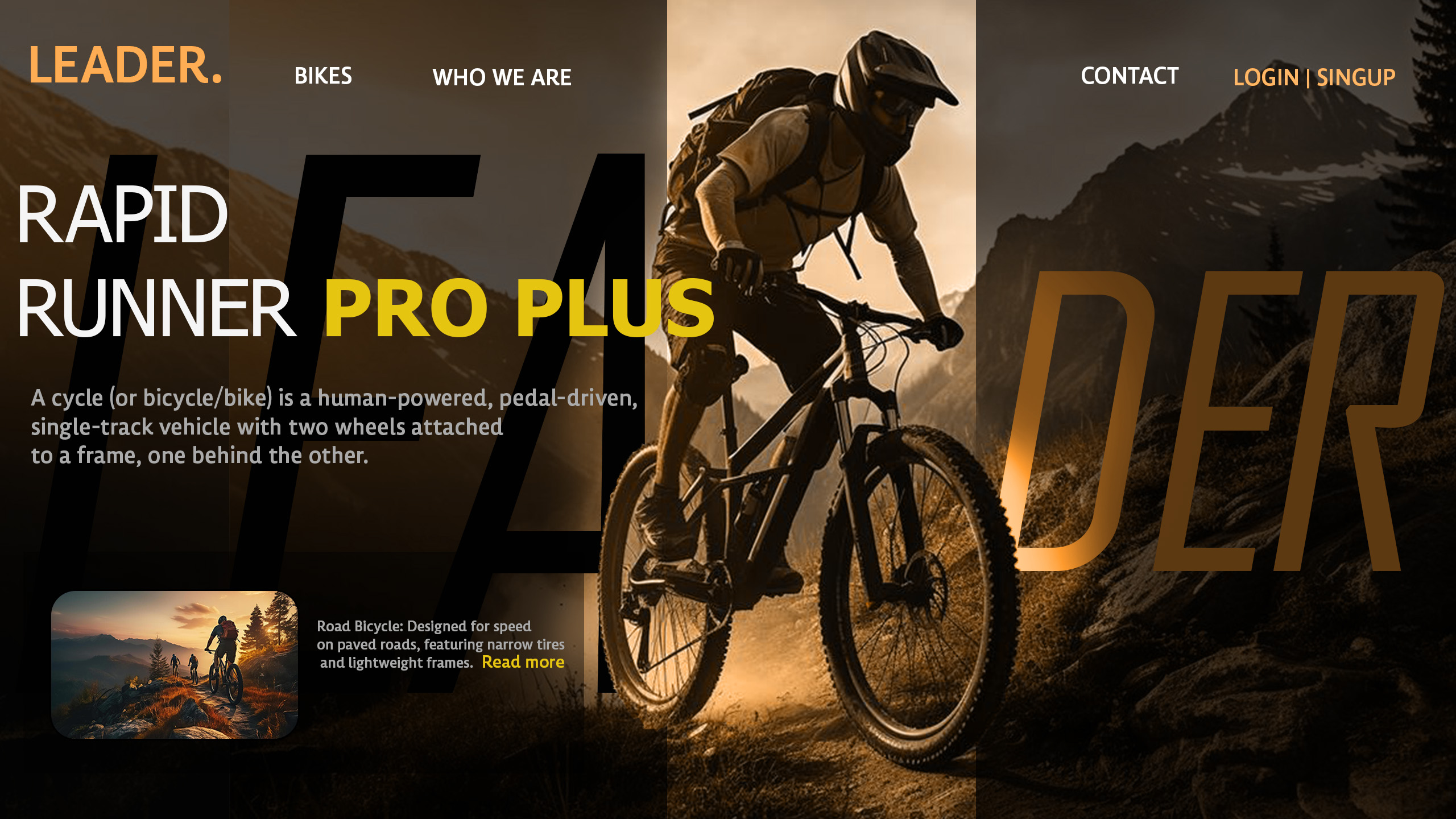 Home page design